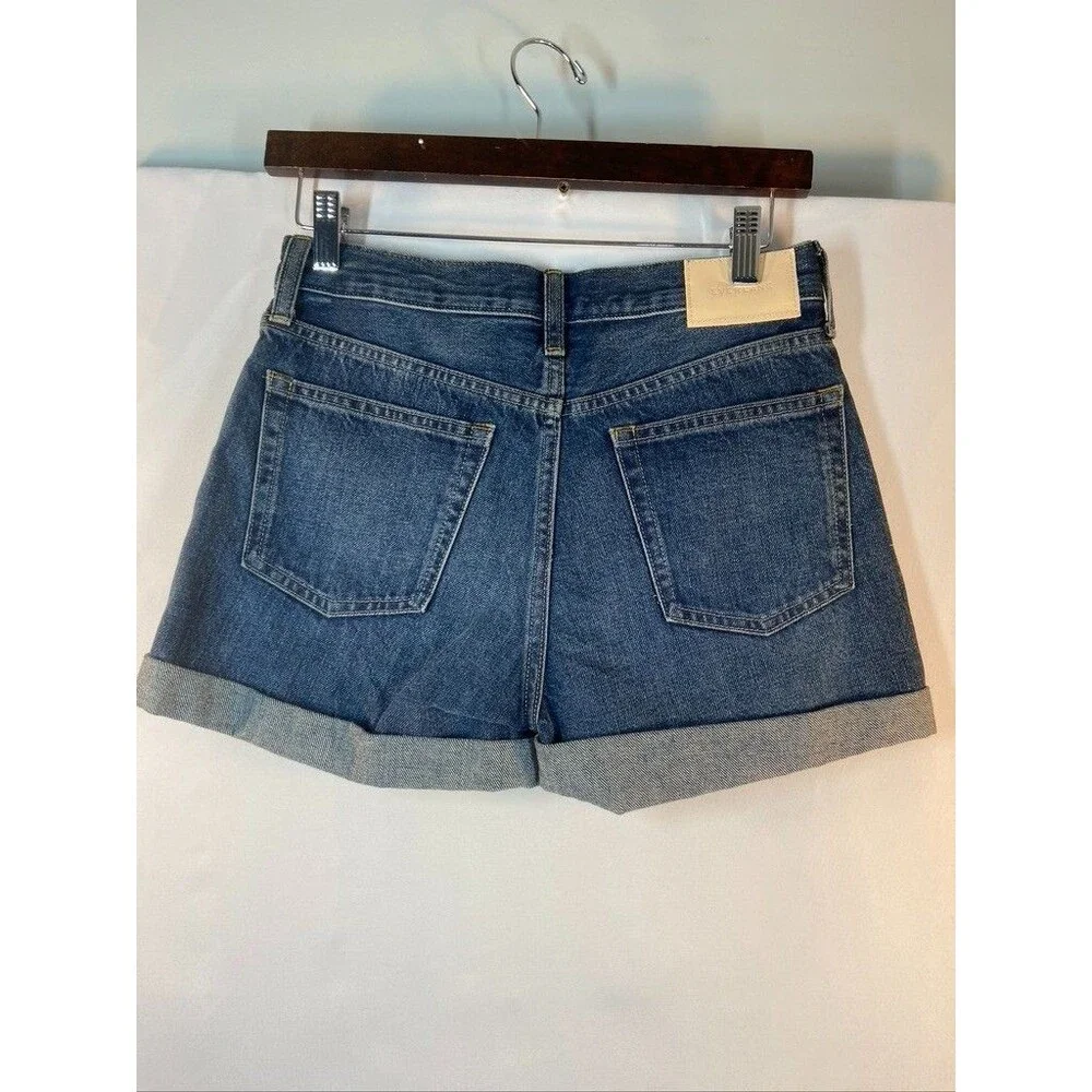 EVERLANE WOMENS SIZE 24 JEAN CUFF HEM SHORTS NWT